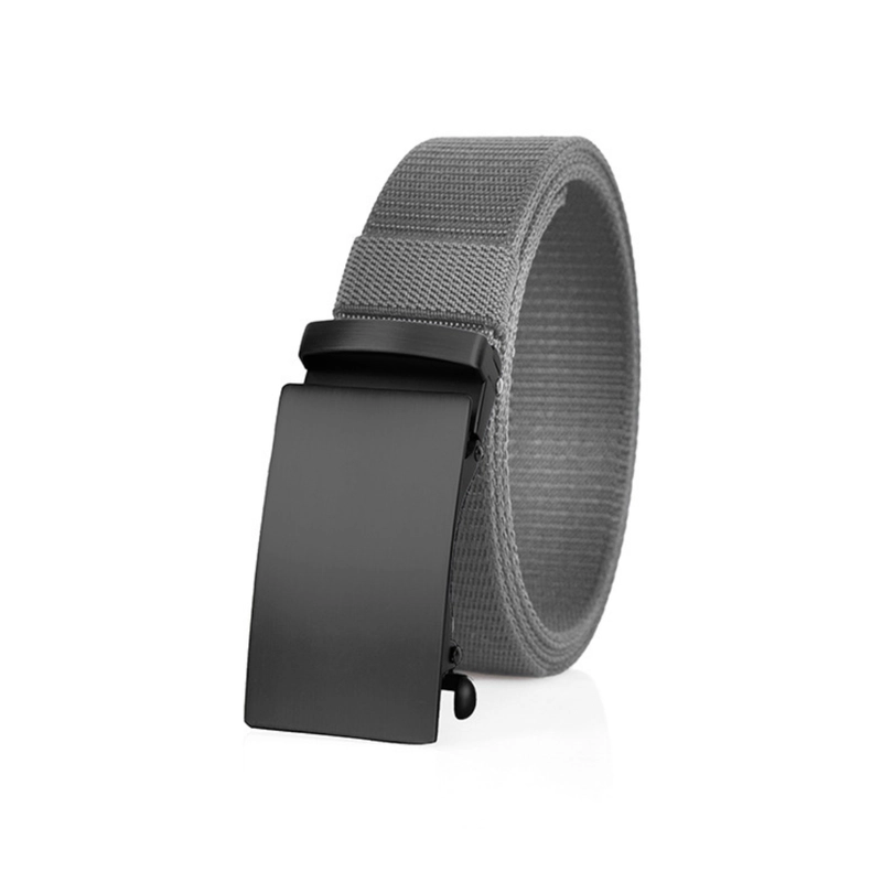 Product image KAHASIL - Ikat Pinggang Sabuk Gesper Pria Nylon Kanvas Kepala Besi Panjang 120cm KHBELT045 all variant ABU
